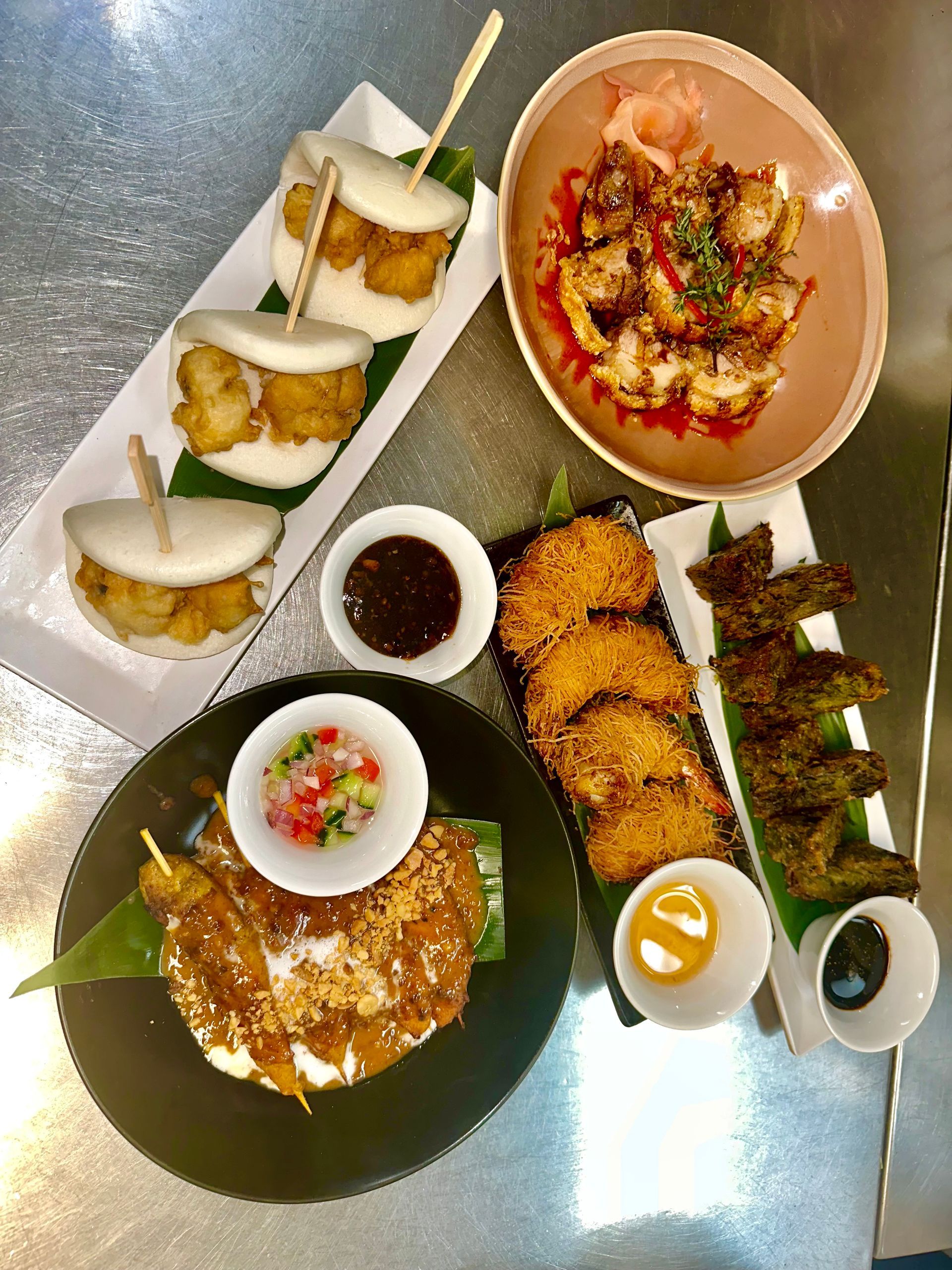 Dishes Including Bao Buns — Sway Thai Fusion & Bar In Tweed Heads South, NSW