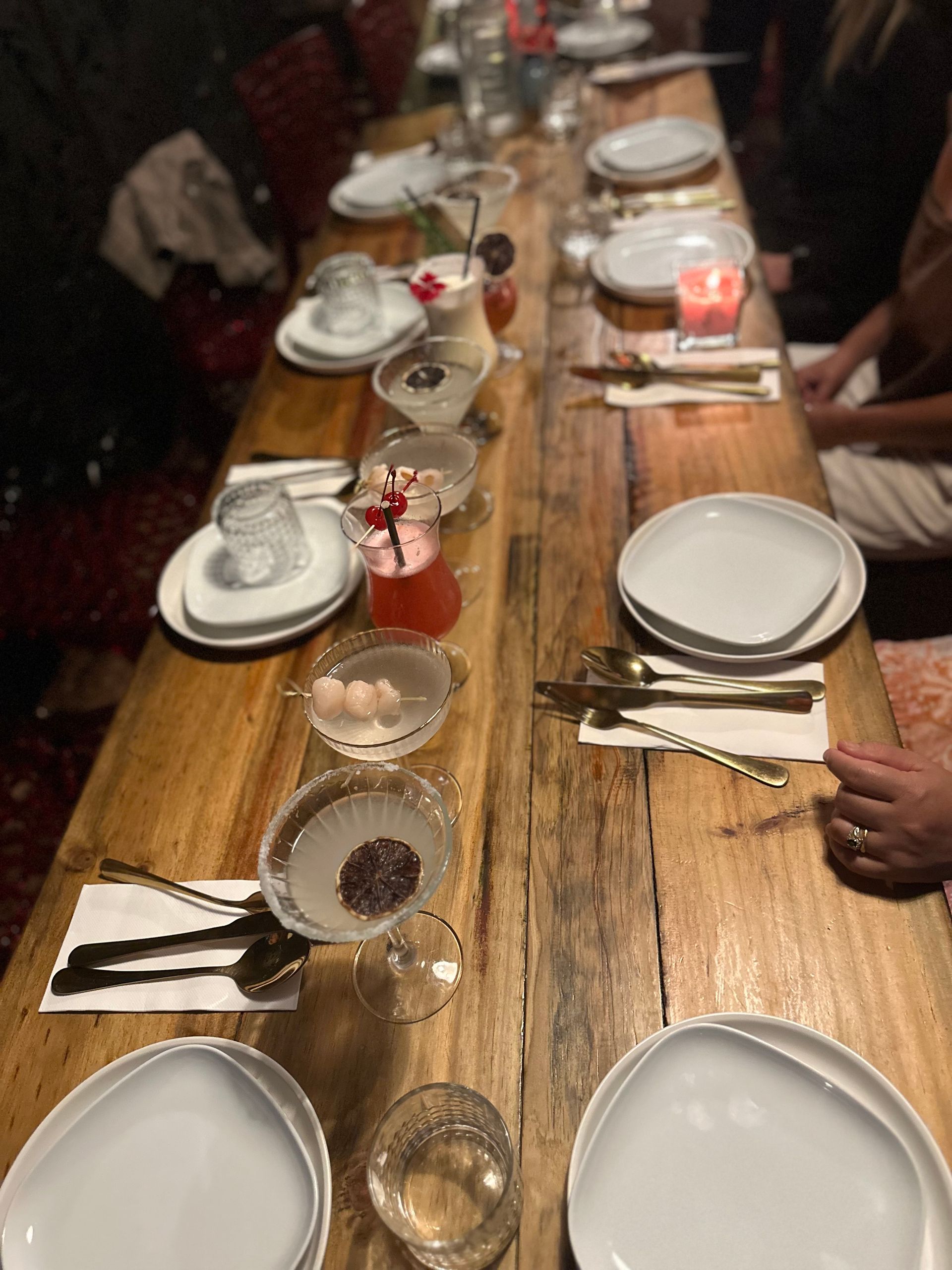 A Set Table With People — Sway Thai Fusion & Bar In Tweed Heads South, NSW