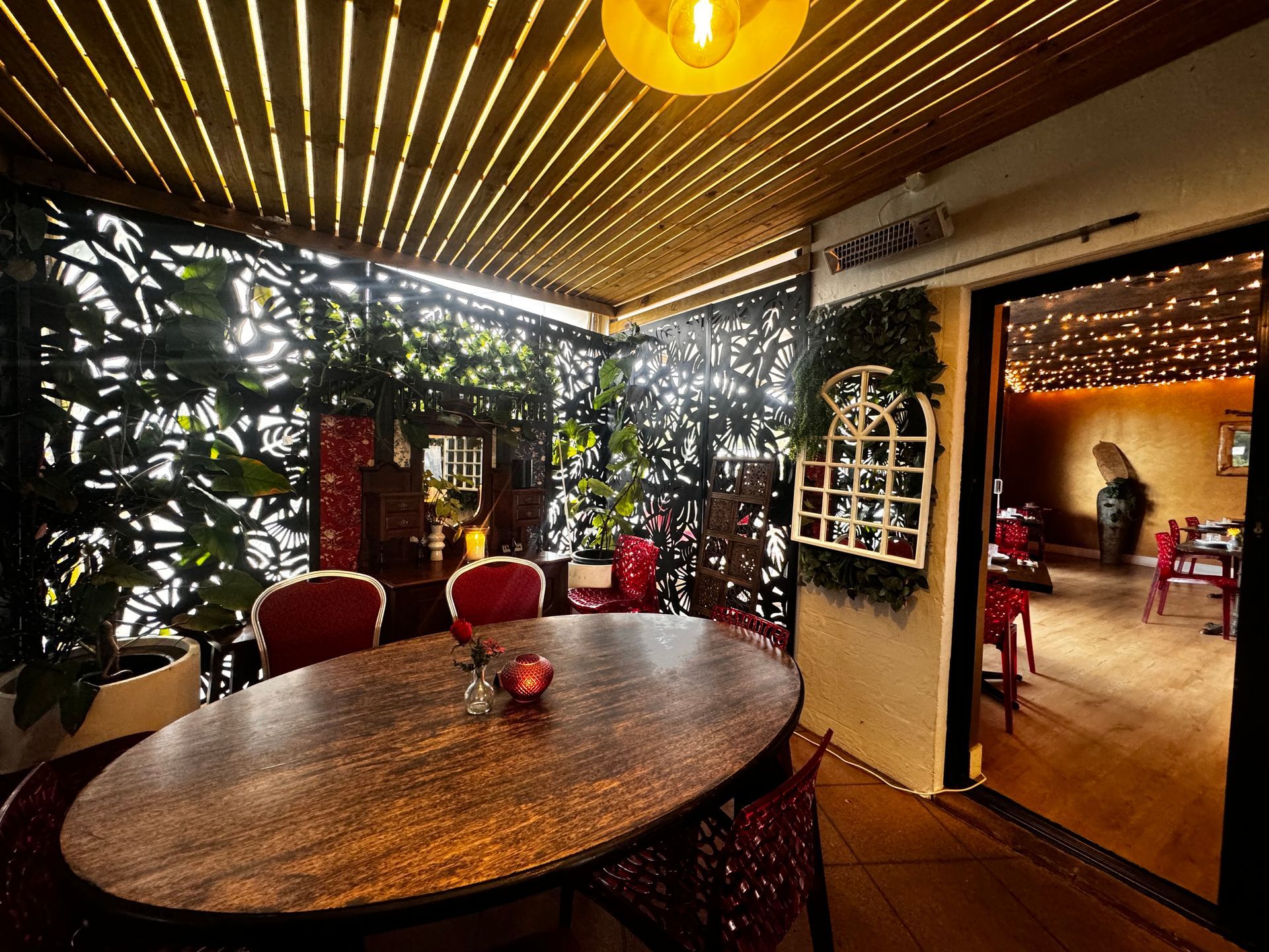A View Of An Outdoor Table — Sway Thai Fusion & Bar In Tweed Heads South, NSW