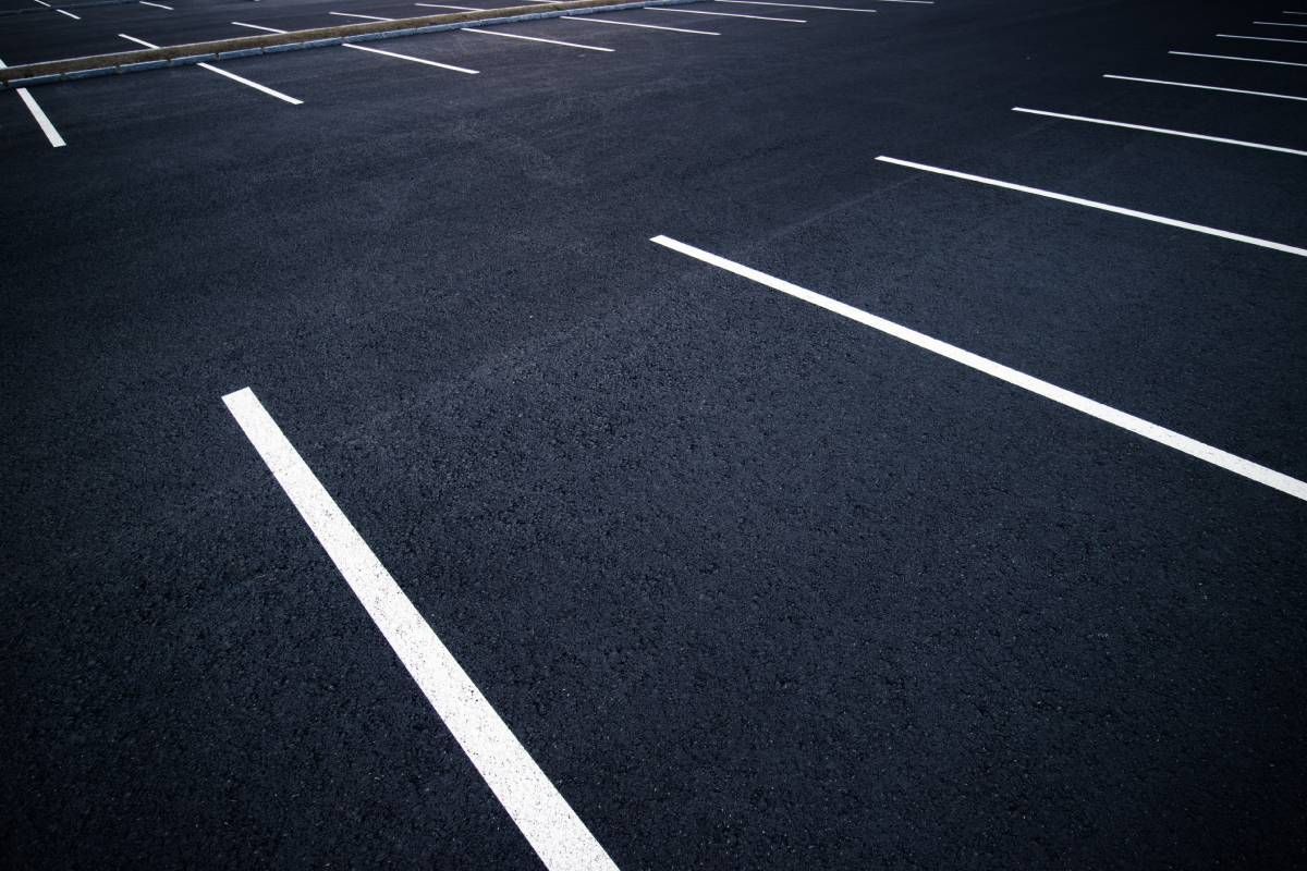 A parking lot with asphalt striping near Lexington and Richmond, Kentucky (KY)