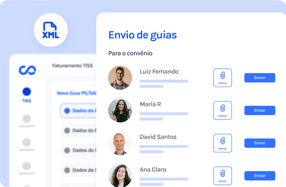 Uma captura de tela de um site mostrando uma lista de pessoas.