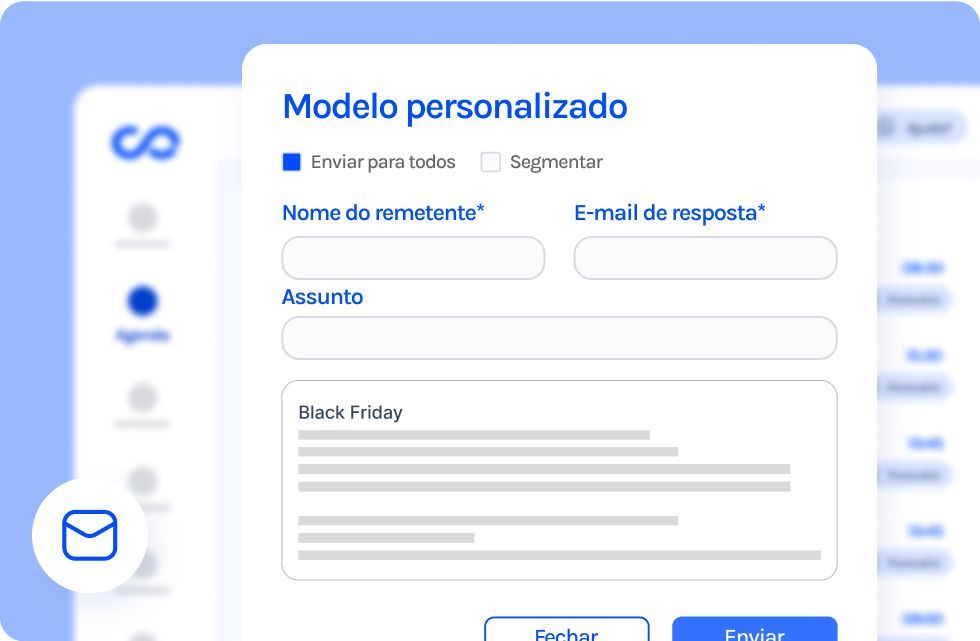 Uma captura de tela de um formulário personalizado na tela do computador.