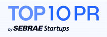 Um logotipo para as 10 principais relações públicas do sebrae startups