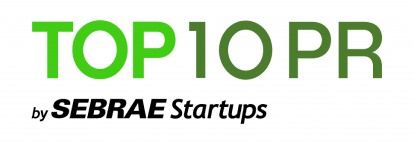 Um logotipo para as 10 principais relações públicas do sebrae startups