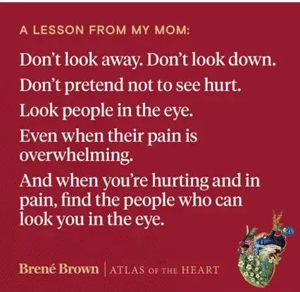 A lesson from my mom by brené brown atlas of the heart
