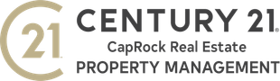 the logo for century 21 caprock real estate property management