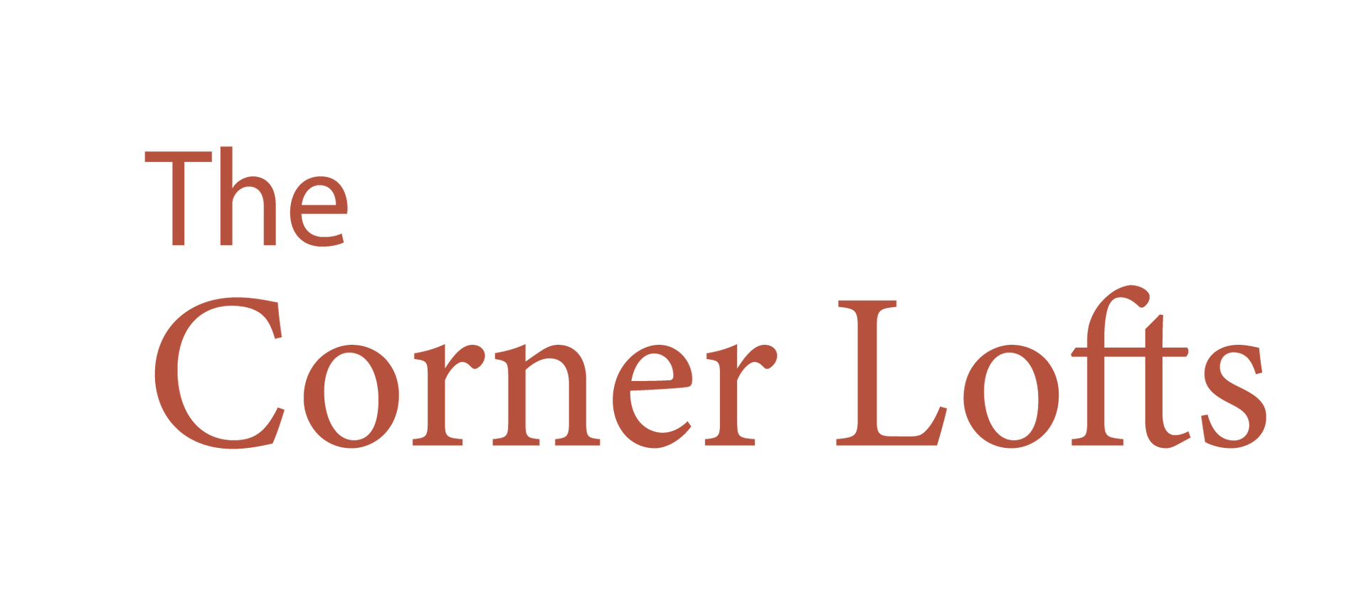 The Corner Lofts logo - header, go to homepage