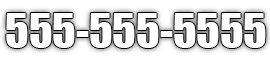 555-555-5555 telephone number in white text with a gray outline and shadow.
