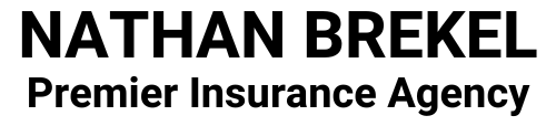 Nathan Brekel Premier Insurance Agency logo in bold black text on white background