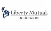Liberty Mutual Insurance logo with blue Statue of Liberty icon and text on a white background