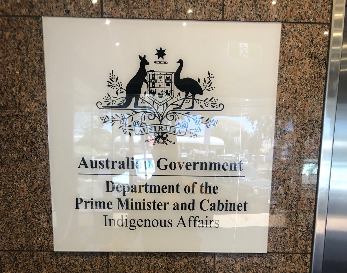 Office signage for a government office