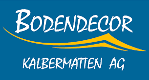 Ein blau-gelbes Logo für die Bodendecor Kalbermatten AG