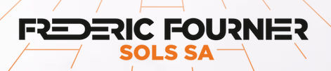 Das Logo von Fredric Fournier Sols SA ist schwarz und orange