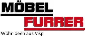 Ein rot-schwarzes Logo für eine Firma namens Möbel Furrer