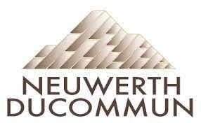 Ein Logo für Neuwerth Ducommun mit einer Pyramide in der Mitte.