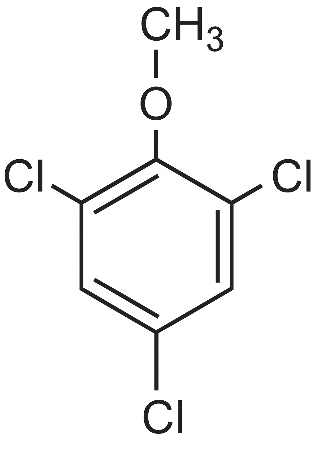 Chemische Formel einer Chemikalie