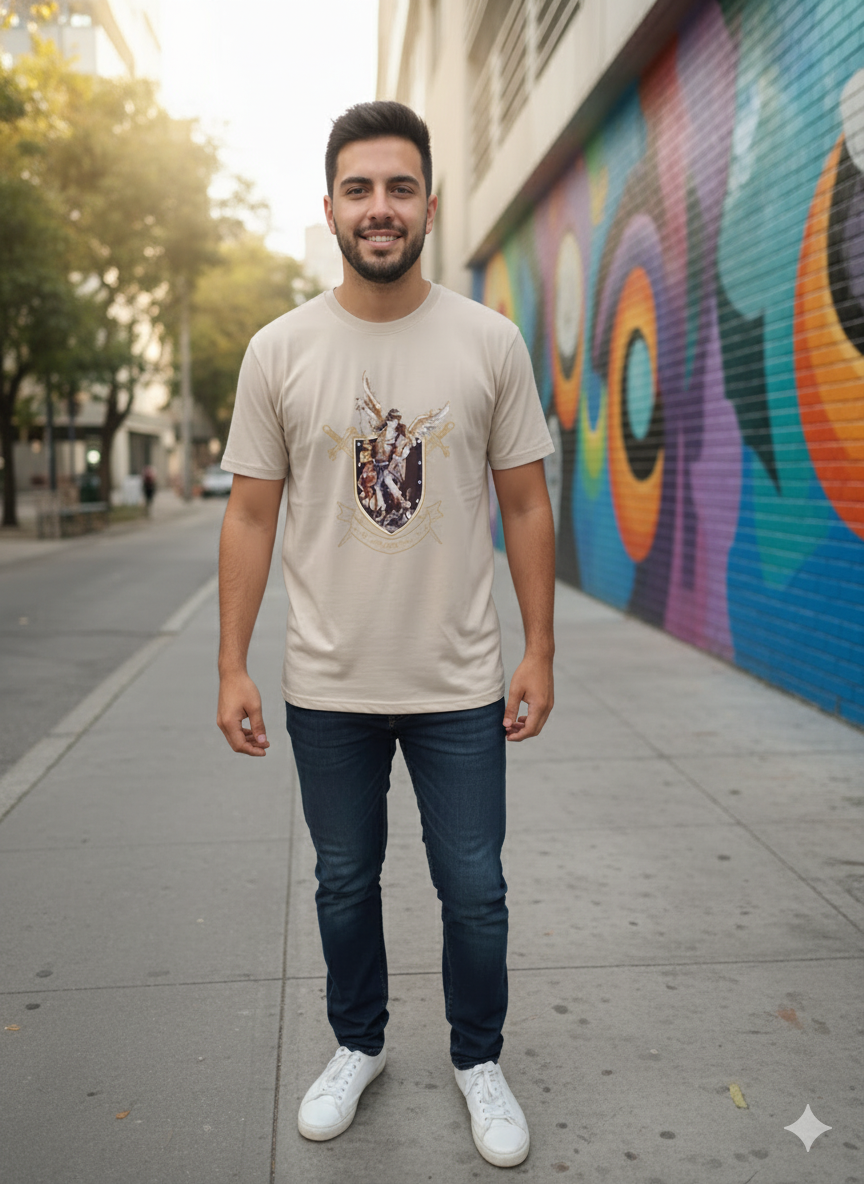 Polo Premium San Miguel Arcángel 100% Algodón – Estilo Juvenil y Cómodo para el Día a Día