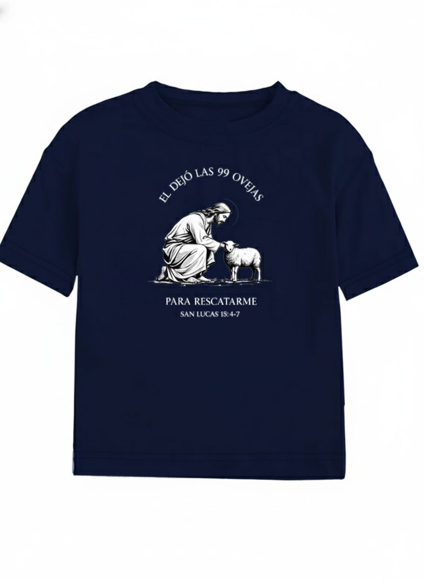 Polo “Él dejó las 99 ovejas” – Fe, estilo y comodidad 100% algodón