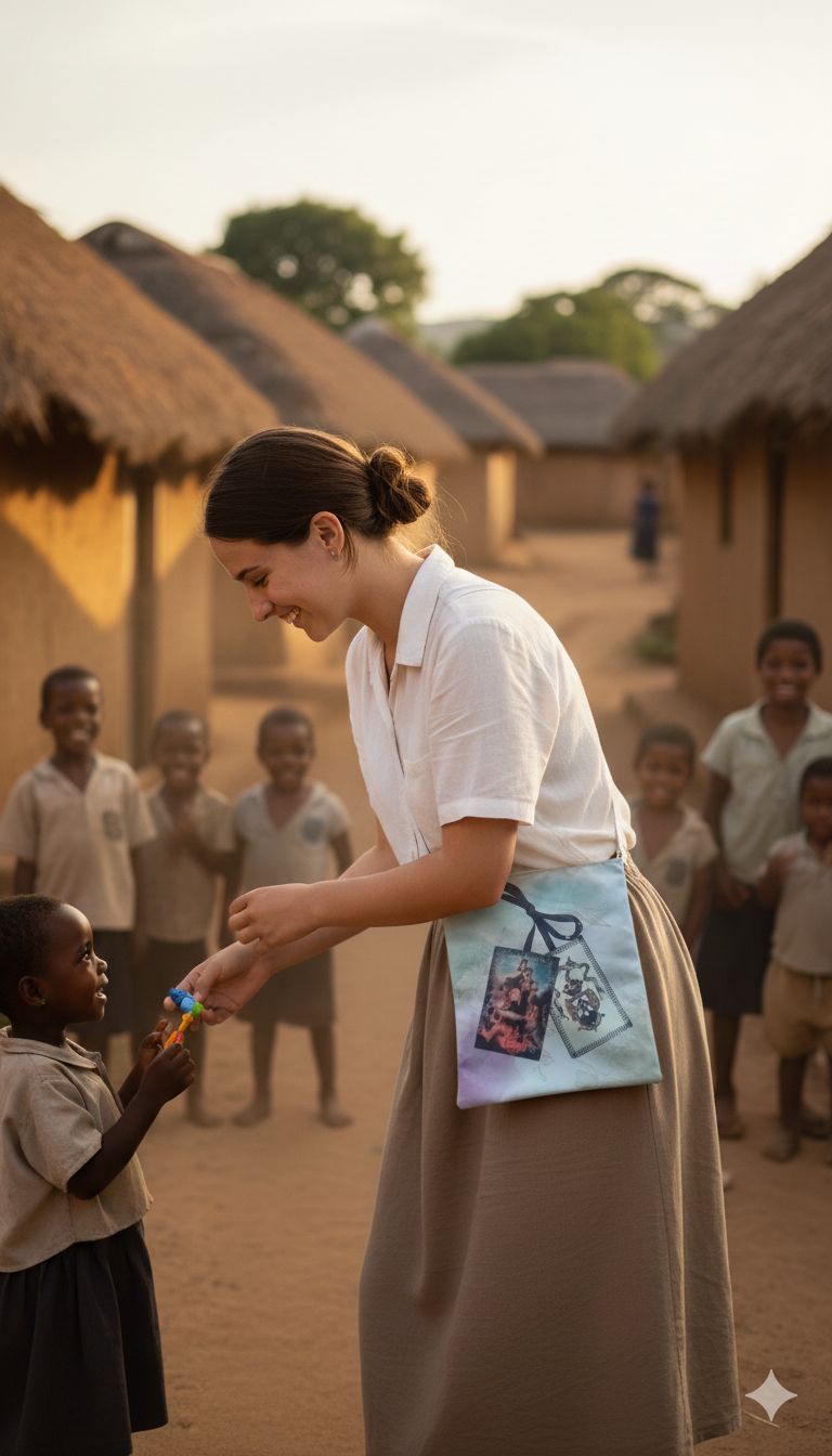 ?️ Bolso Misionero de Doble Cara Divino Niño – Fe que te Acompaña