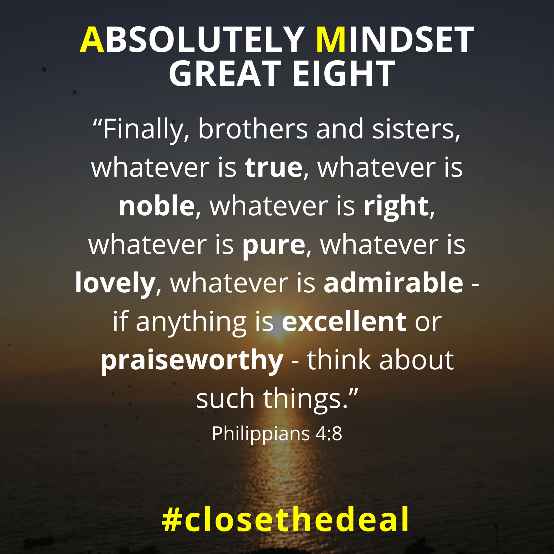 great eight absolutely mindset