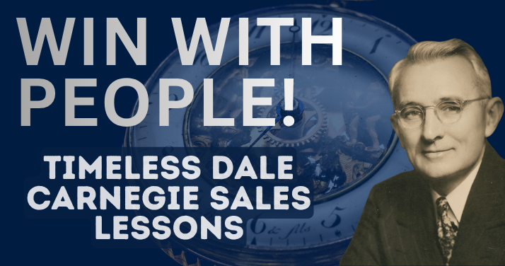Dale Carnegie speaking to an audience about influence and connection, representing timeless sales le