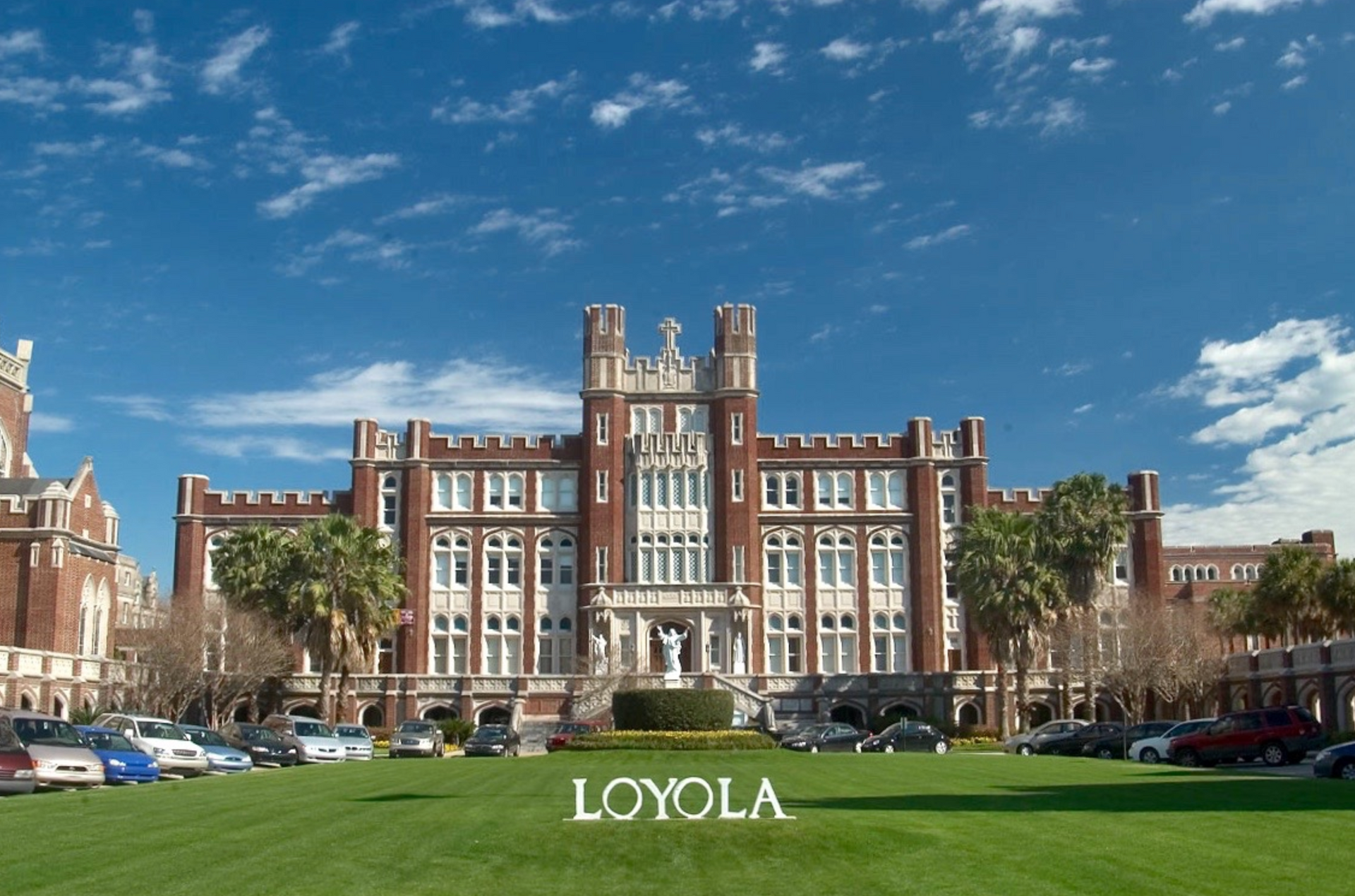 image of Loyola university on st Charles avenue in New Orleans 
