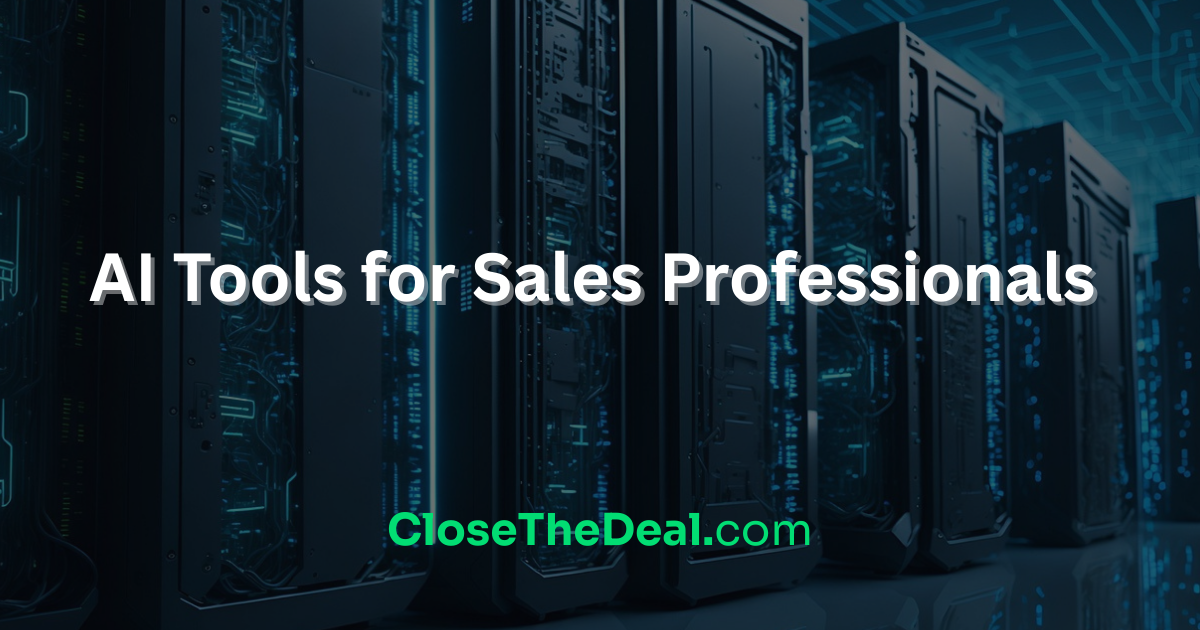 Click to See AI Tools Visual representing AI tools and technology used by sales professionals