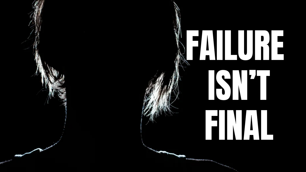 Silhouette of a person with the words 