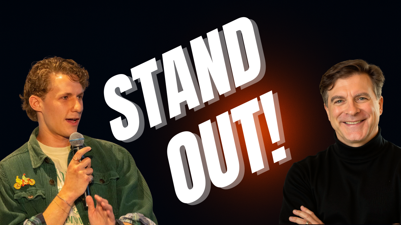 Ewell Smith and Parker Olson discussing how podcasting helps you stand out and build authority 