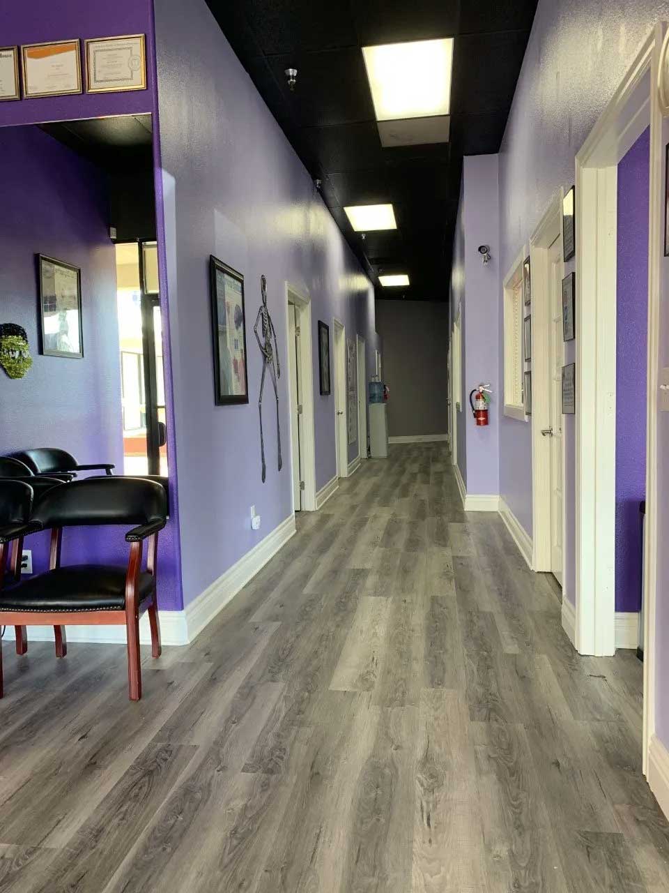 Office hallway — Chino Hills, CA — M.D. Maximum Weight Loss Center