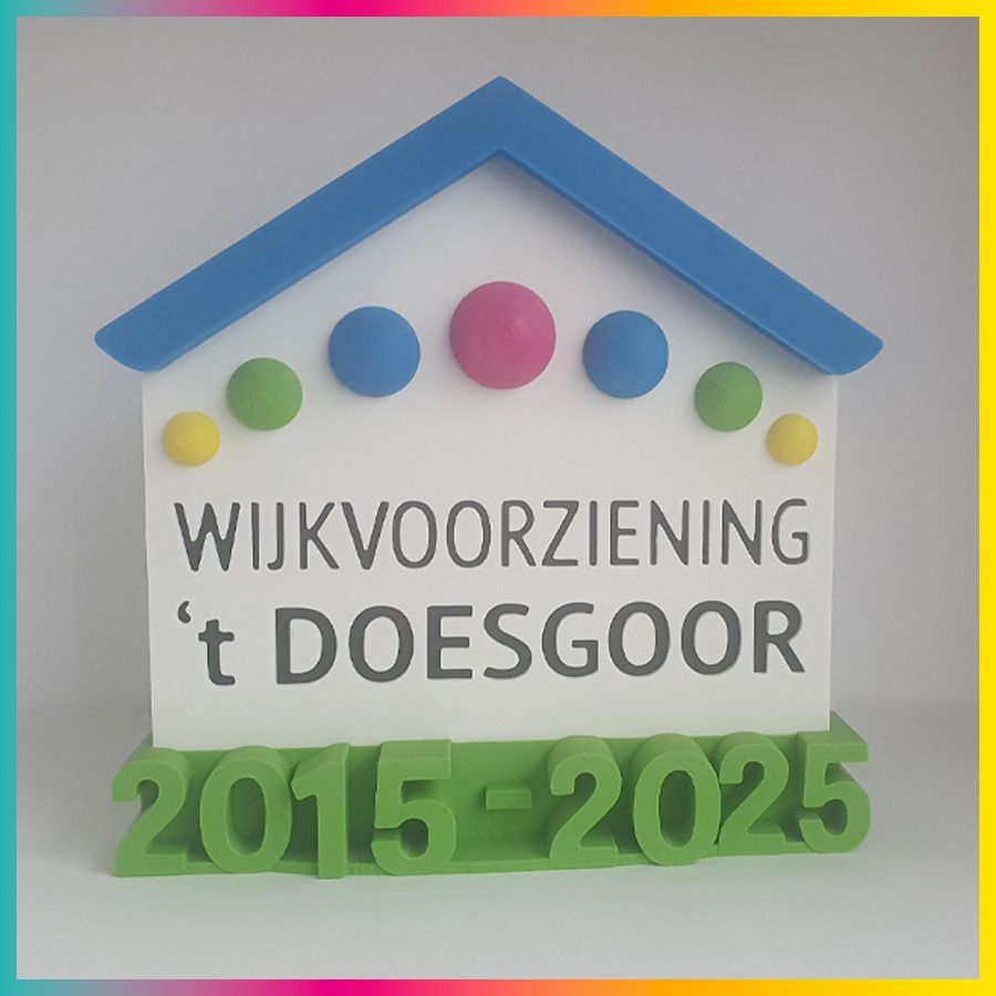 3D Kado jubileum wijkvoorziening