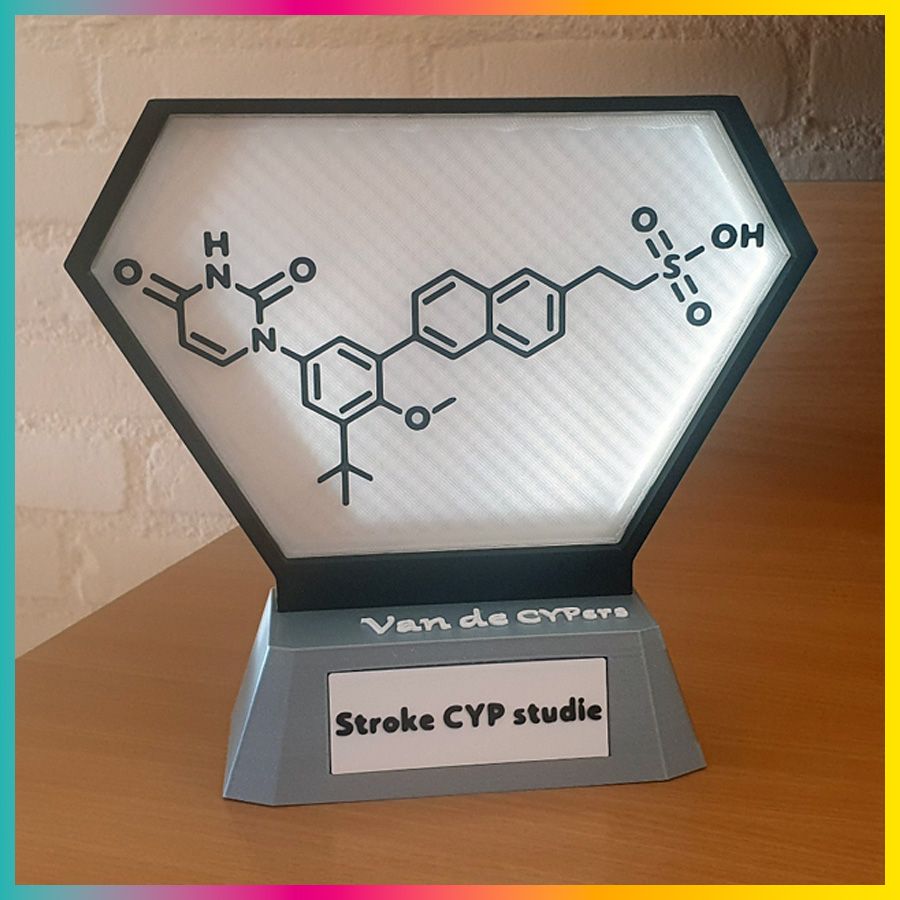 3D Kado scheikundige formule enzym