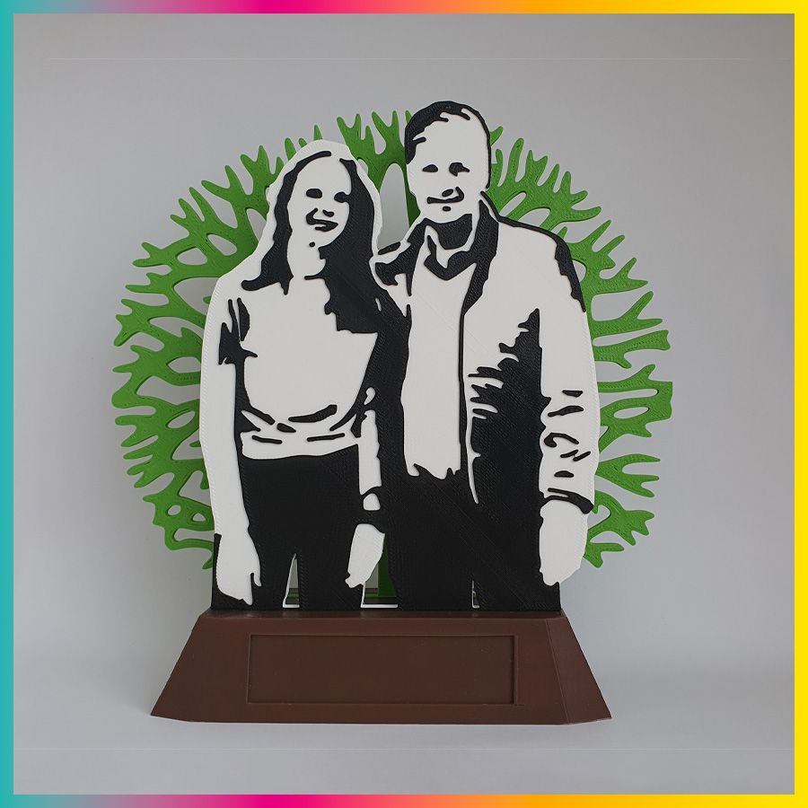 3D Kado verjaardag vader en dochter