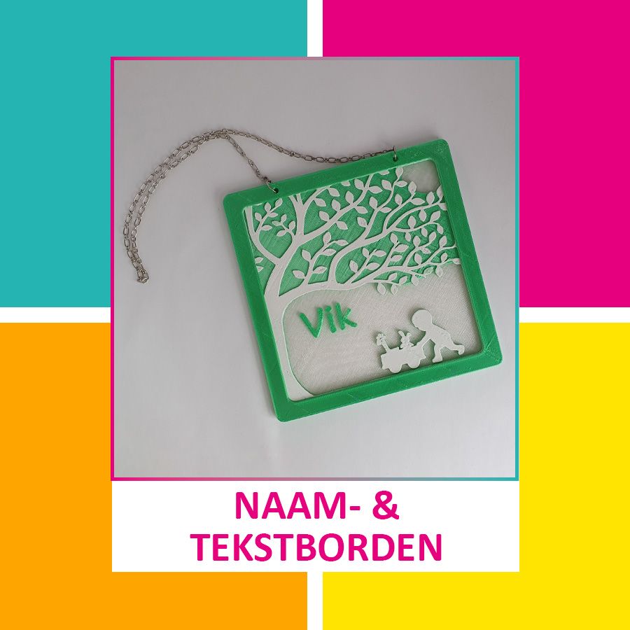 3D Kado Naam- en Tekstborden