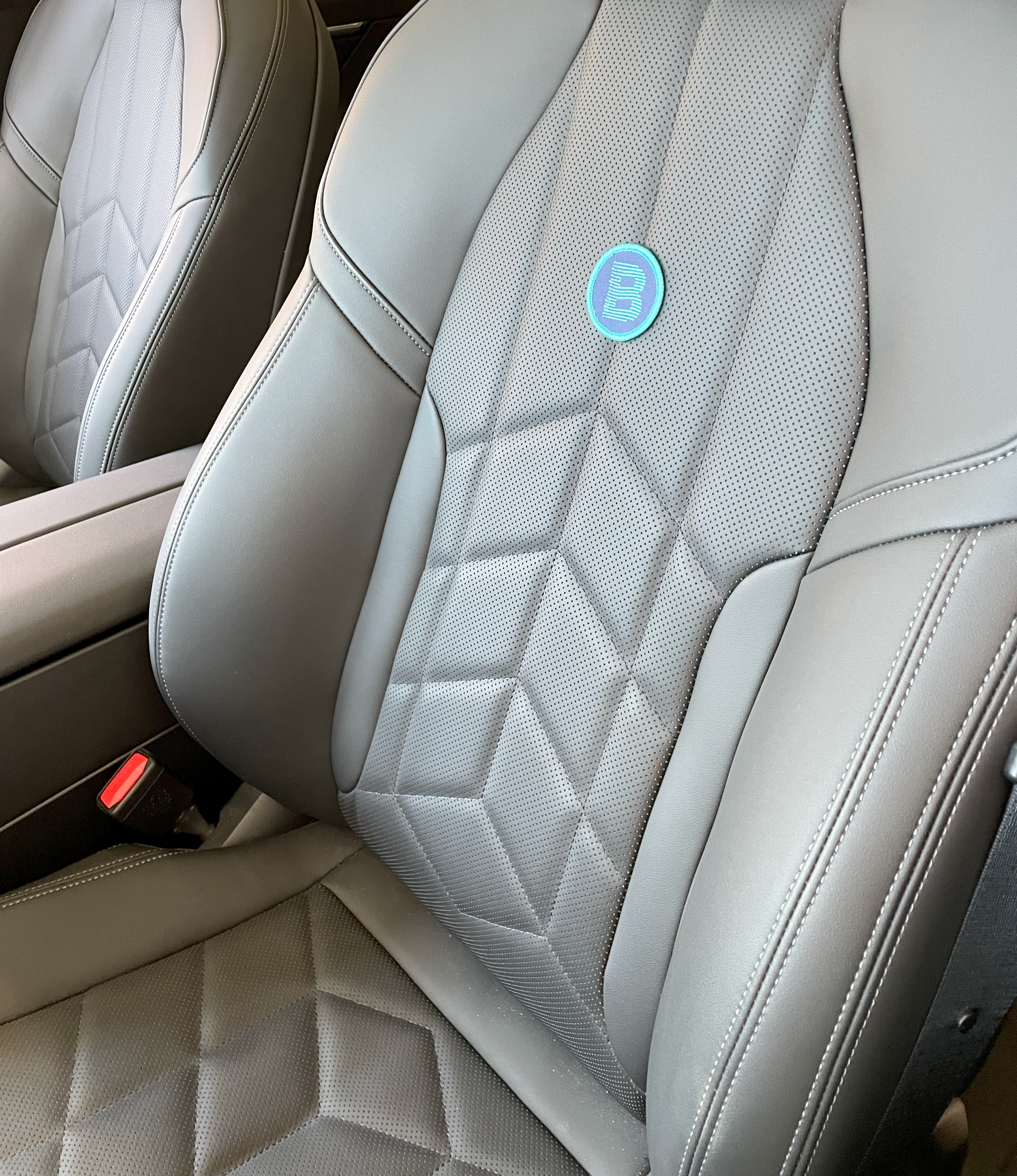 Brighter Signals technology in car seat fabric