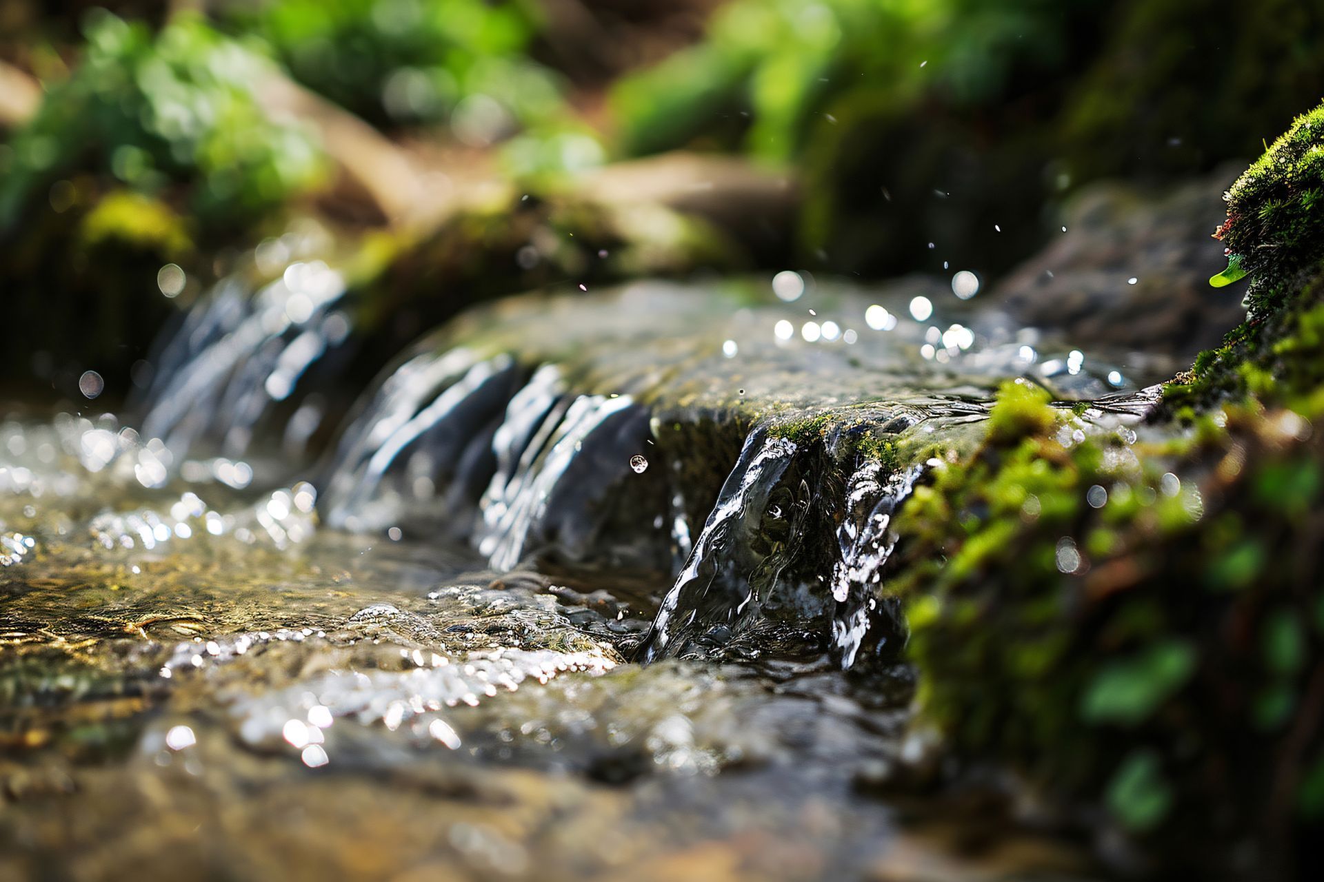 A living room with a couch , lamp , and two paintings on the wall.