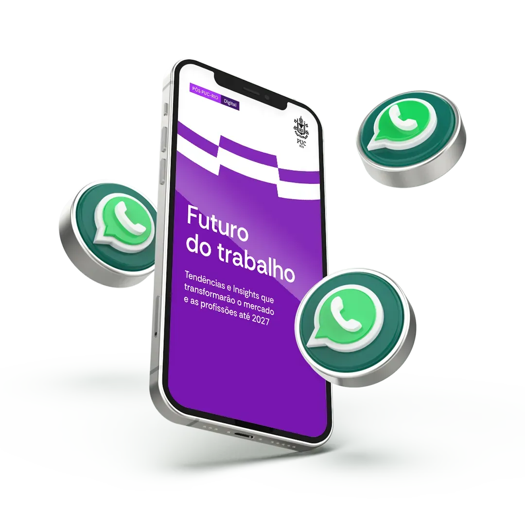 Um celular verde e roxo com as palavras vivendo esse mundo digital nele.