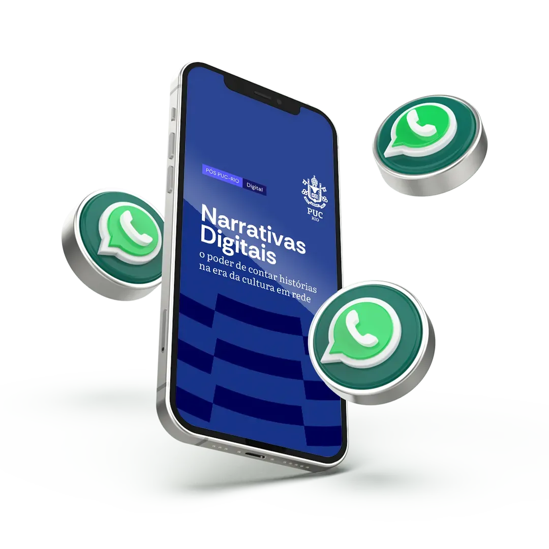 Um celular verde e roxo com as palavras vivendo esse mundo digital nele.