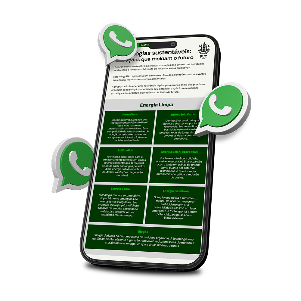 Um celular verde e roxo com as palavras vivendo esse mundo digital nele.