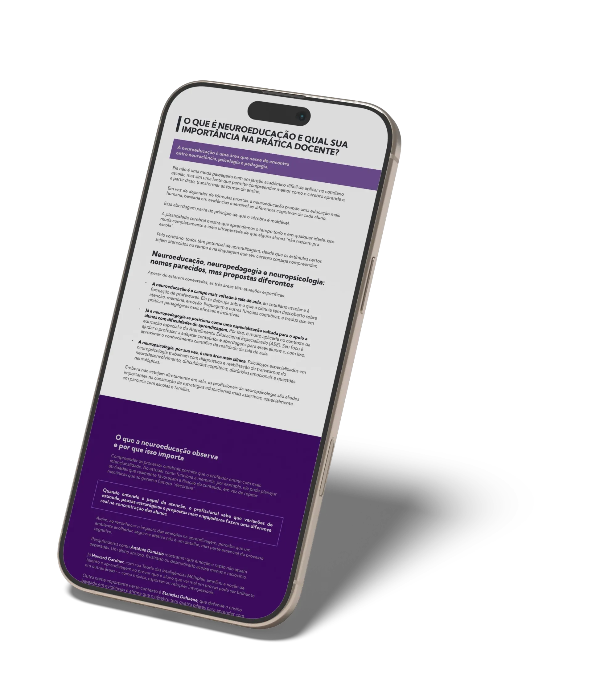 Um celular verde e roxo com as palavras vivendo esse mundo digital nele.