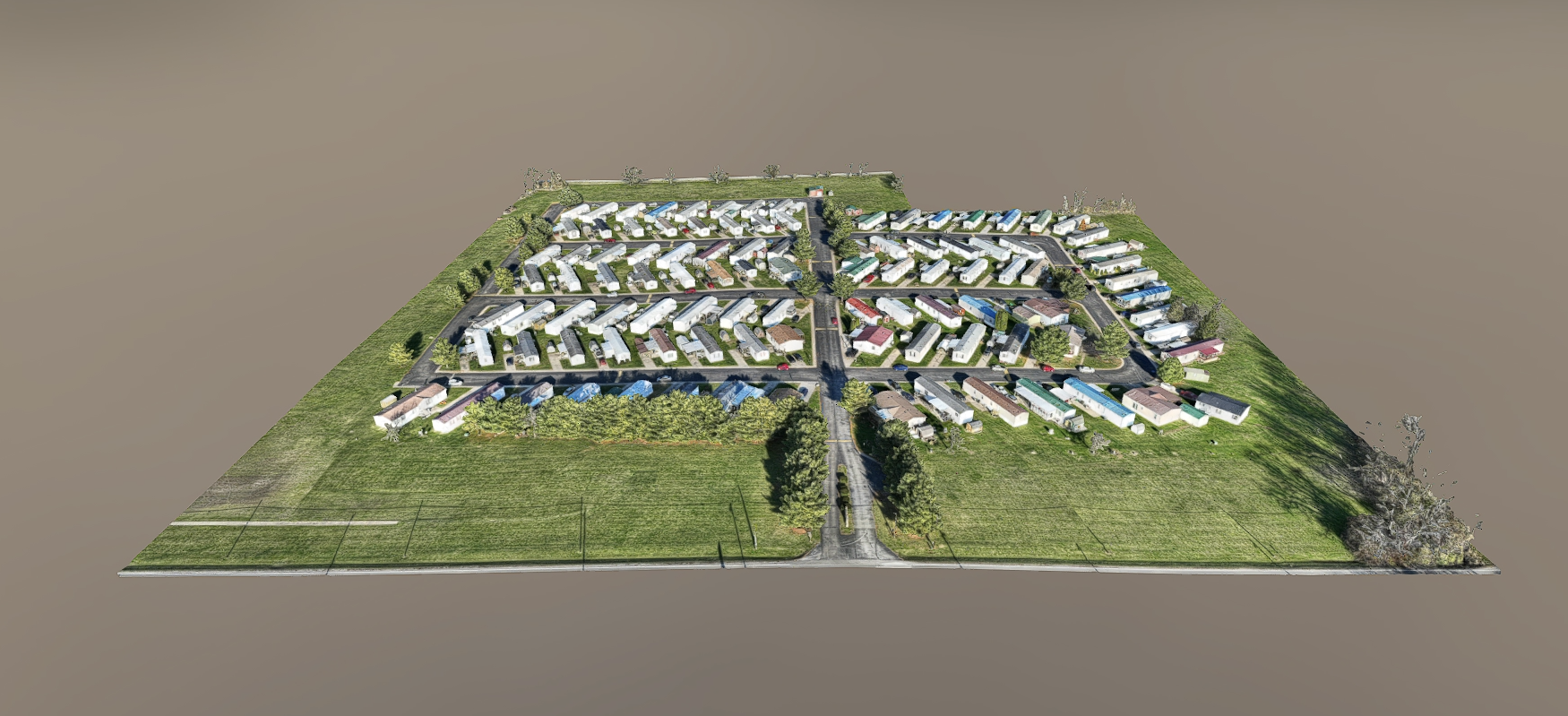 drone construction site progression photos in Dayton ohio