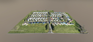 drone construction site progression photos in Columbus ohio