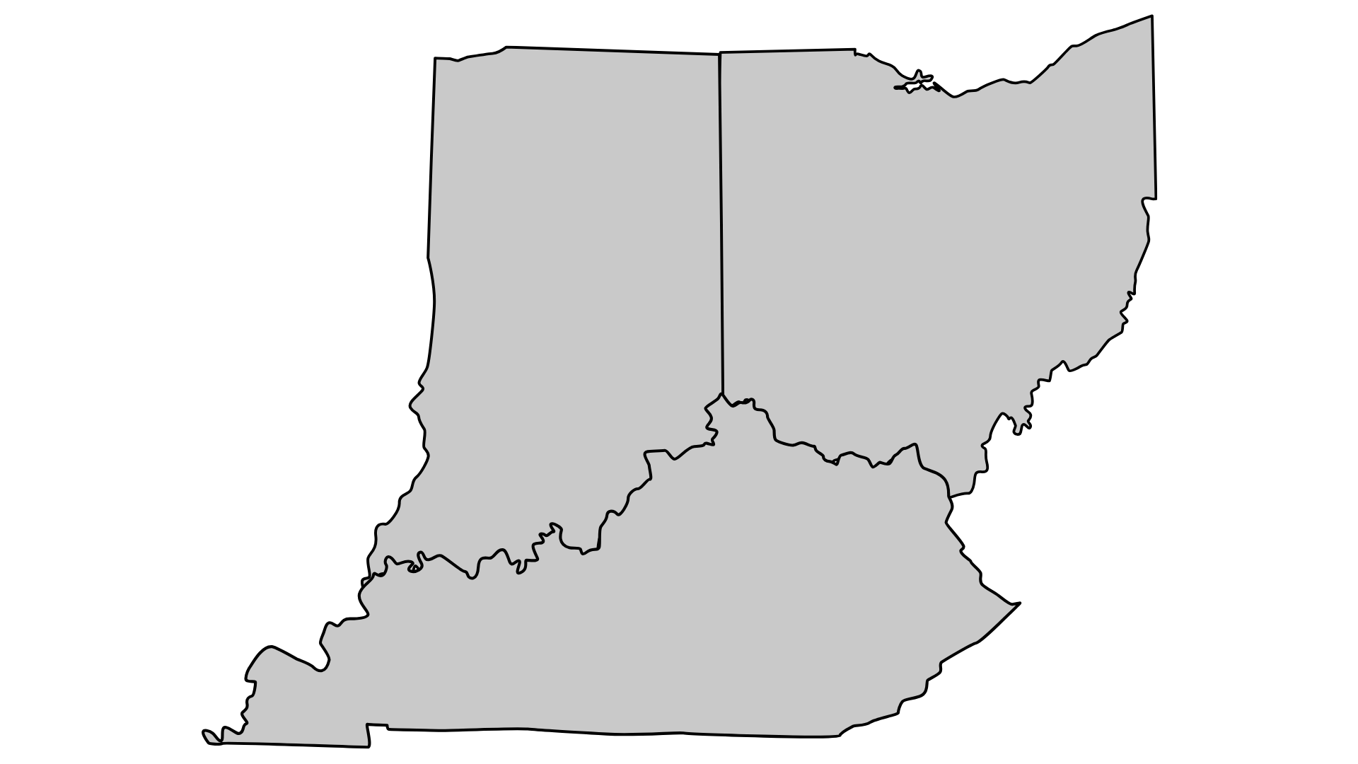 A green map of the united states with a pin pointing to a city.