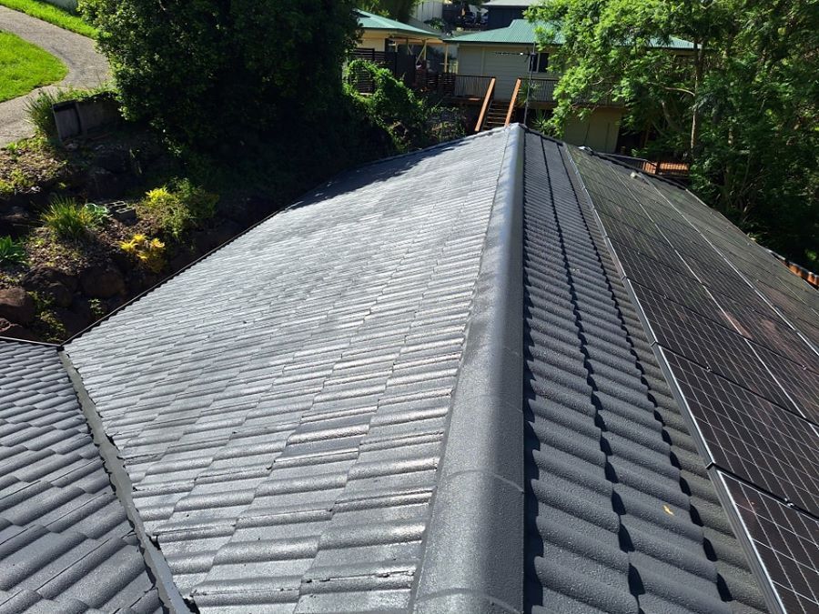 A Roof With a Lot of Tiles and Trees in the Background — Roofing Gold Coast in Tallebudgera, QLD