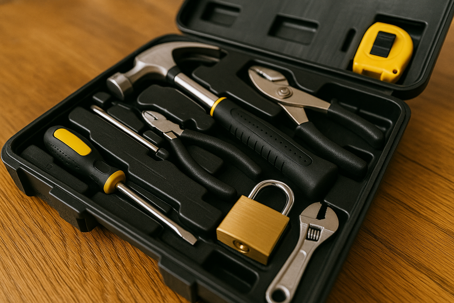 Open toolbox showing the not-so-glamorous repairs landlords deal with, hinting at the hidden costs behind rental ownership