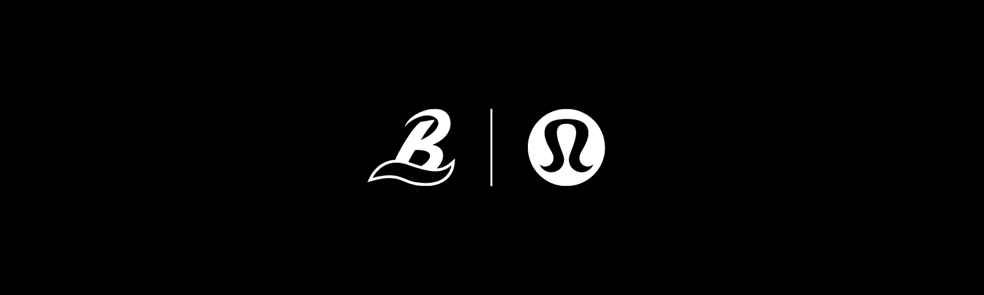A black background with two white logos on it.