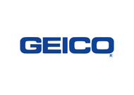 The blue, bolded GEICO logo on a white background.
