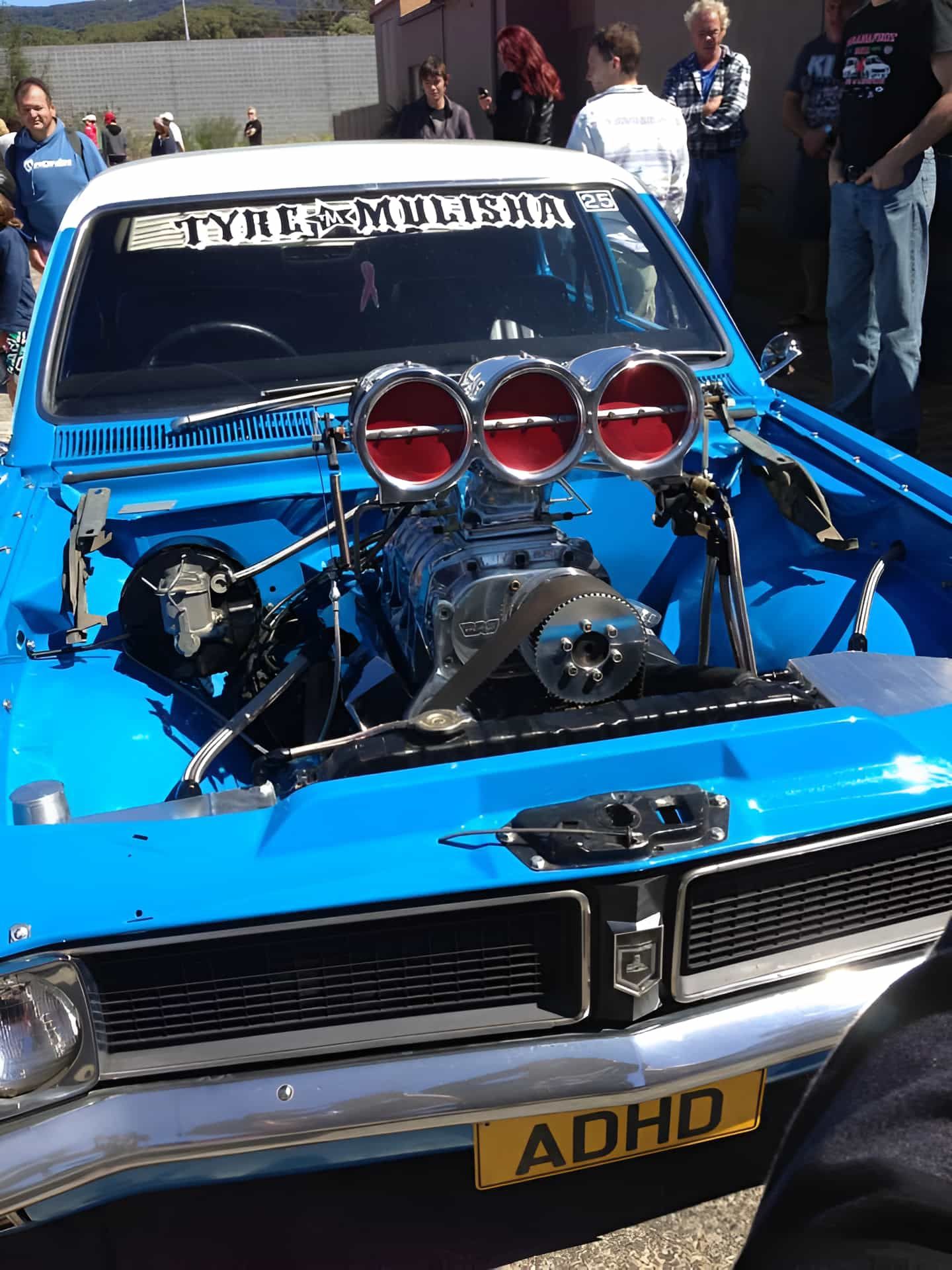 A Blue Car With a License Plate — South Coast Radiators In Woonona, NSW