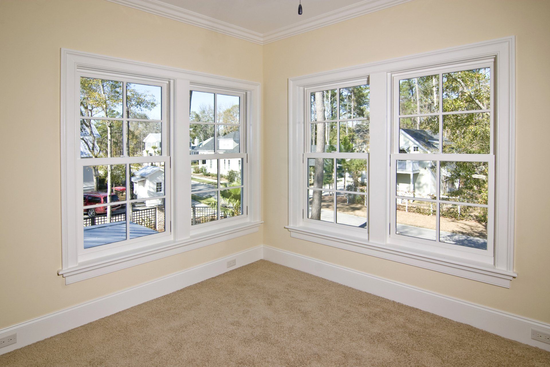 White Frame Window — Lakeville, MN — Bradach Roofing Siding & Window