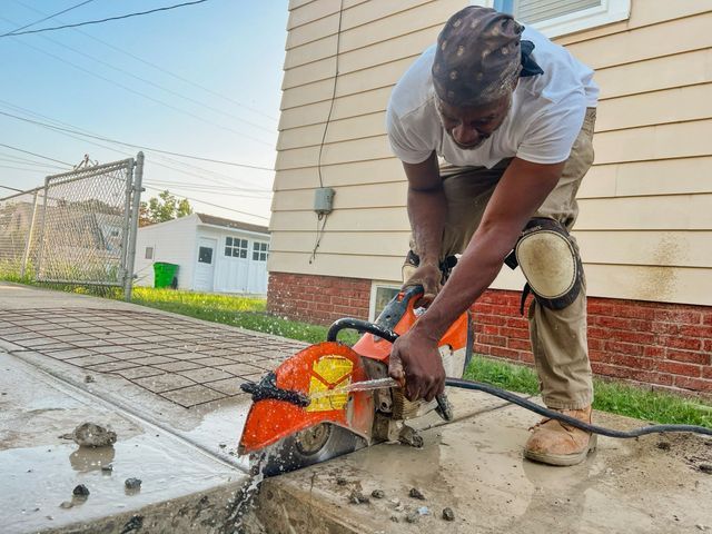 Driveway Repair: Full driveway repair in Garfield Heights, Ohio